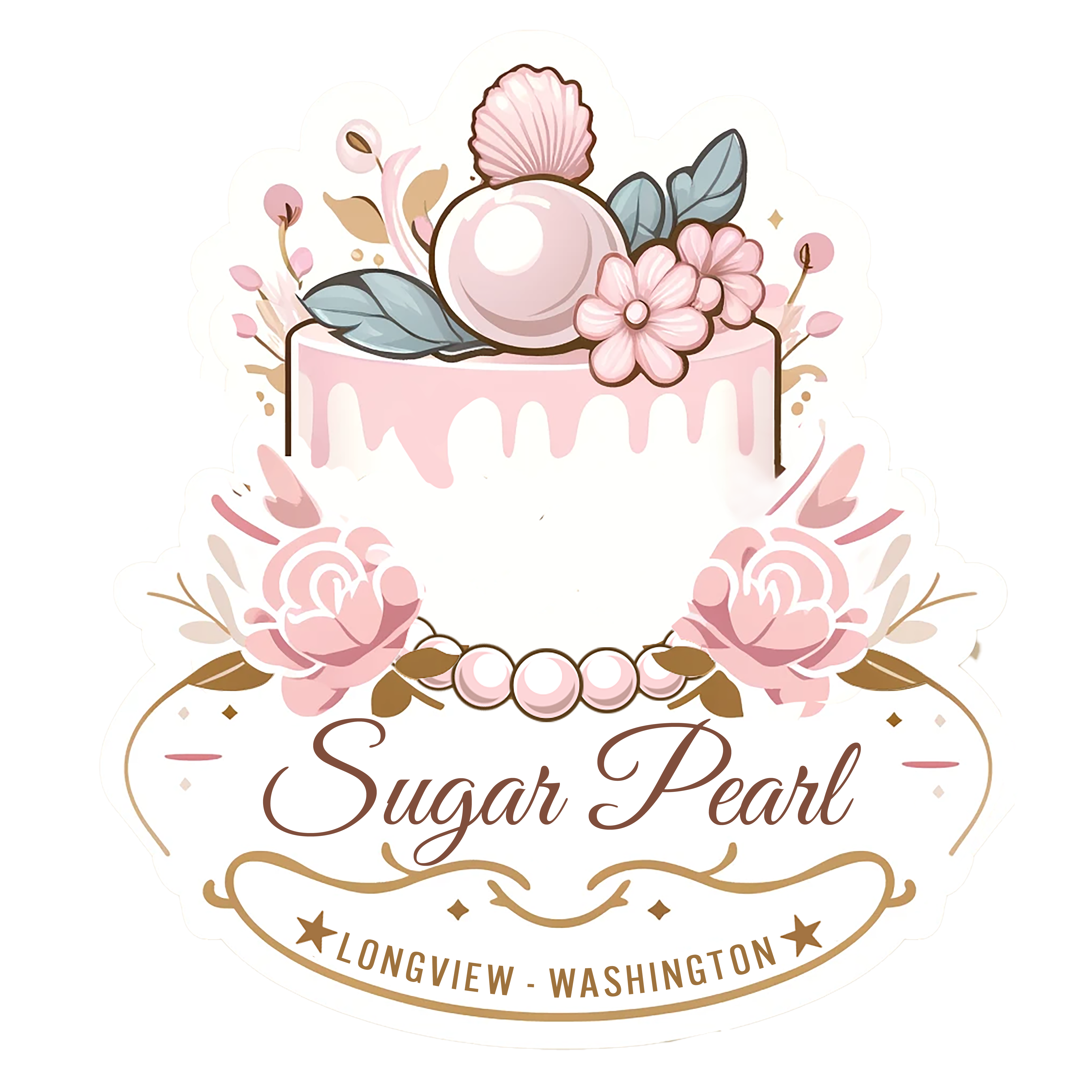 The Sugar Pearl Bakery Logo - Handcrafted Desserts